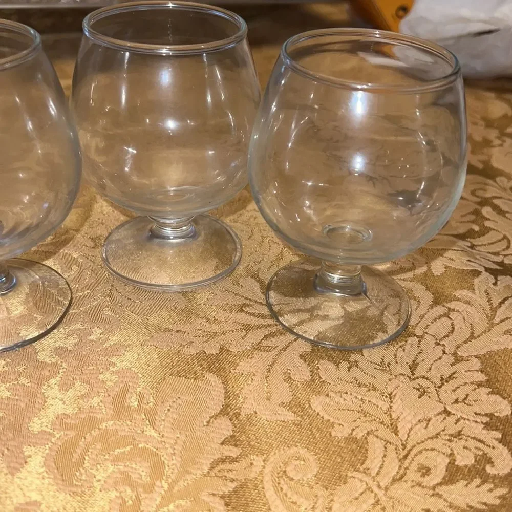 Vintage Mini Brandy Snifter Shot Glasses, Set of 4